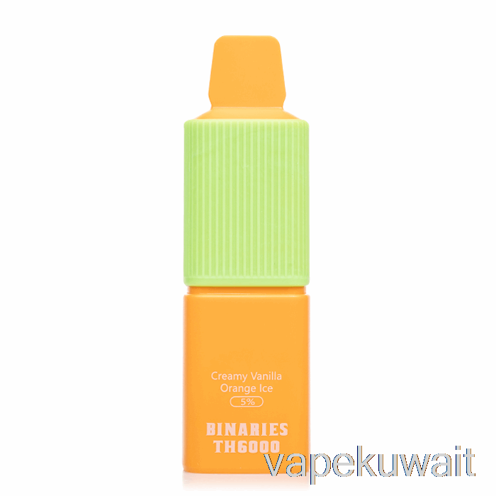 Horizon Binaries TH6000 نظام جراب Vape بالفانيليا والبرتقال والثلج القابل للتصرف